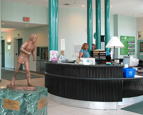 John Hooper - Terry Fox at  a soon to be closed city building