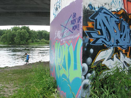 Aregeebee Graffiti Dunbar Bridge Ottawa
